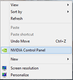 Nvidia Control Panel